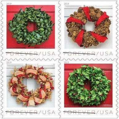 Holiday Wreaths 2019 - Booklets of 100 stamps