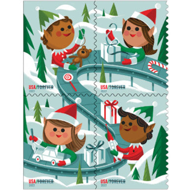 Holiday Elves 2022 - Booklets of 100 stamps
