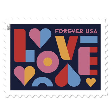 Love 2021 - Sheets of 100 stamps