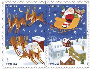 Santa And Sleigh 2011 - booklets of 100 stamps